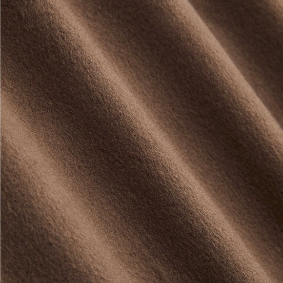 Trending Blogger Favorite Brown Contrast Stitching Jacket & Scarf - Picture 6 of 7